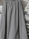 AVIVA JIFEI XUE 25 Autumn/Winter Round Neck Layered Balloon Top/Skirt AJX-FW25-LBS-DMCWD-Dove Microcheck Skirt